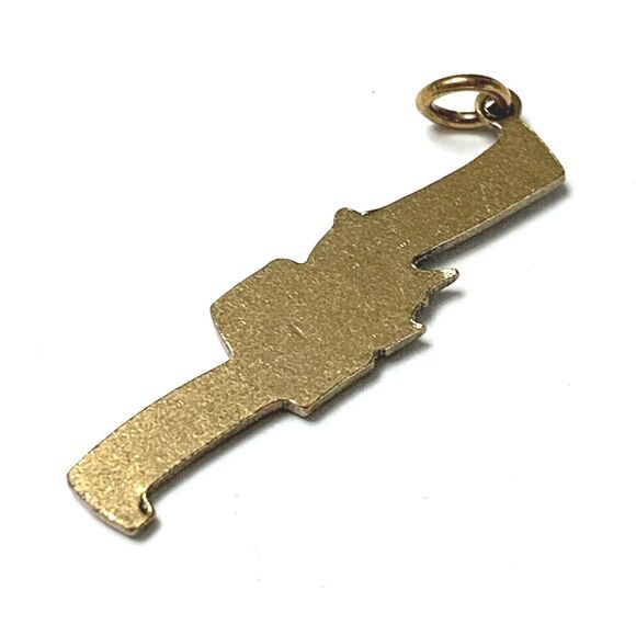 Drum Musical Charm Pendant Bronze Tone Discovery of California 1980s Vintage 1" - Picture 2 of 6